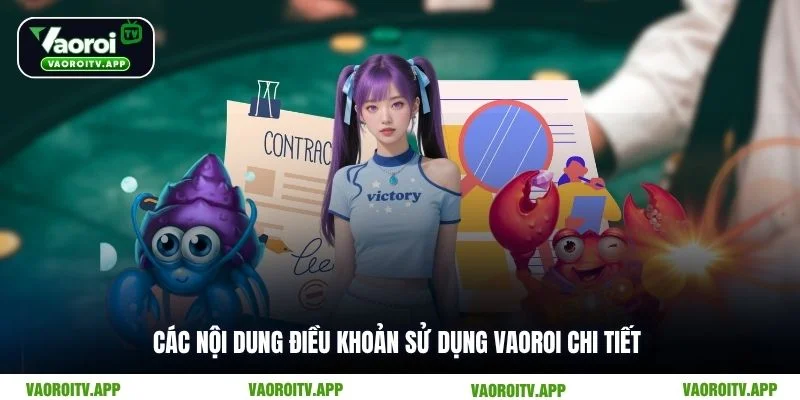 Các nội dung điều khoản sử dụng Vaoroi chi tiết